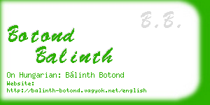 botond balinth business card